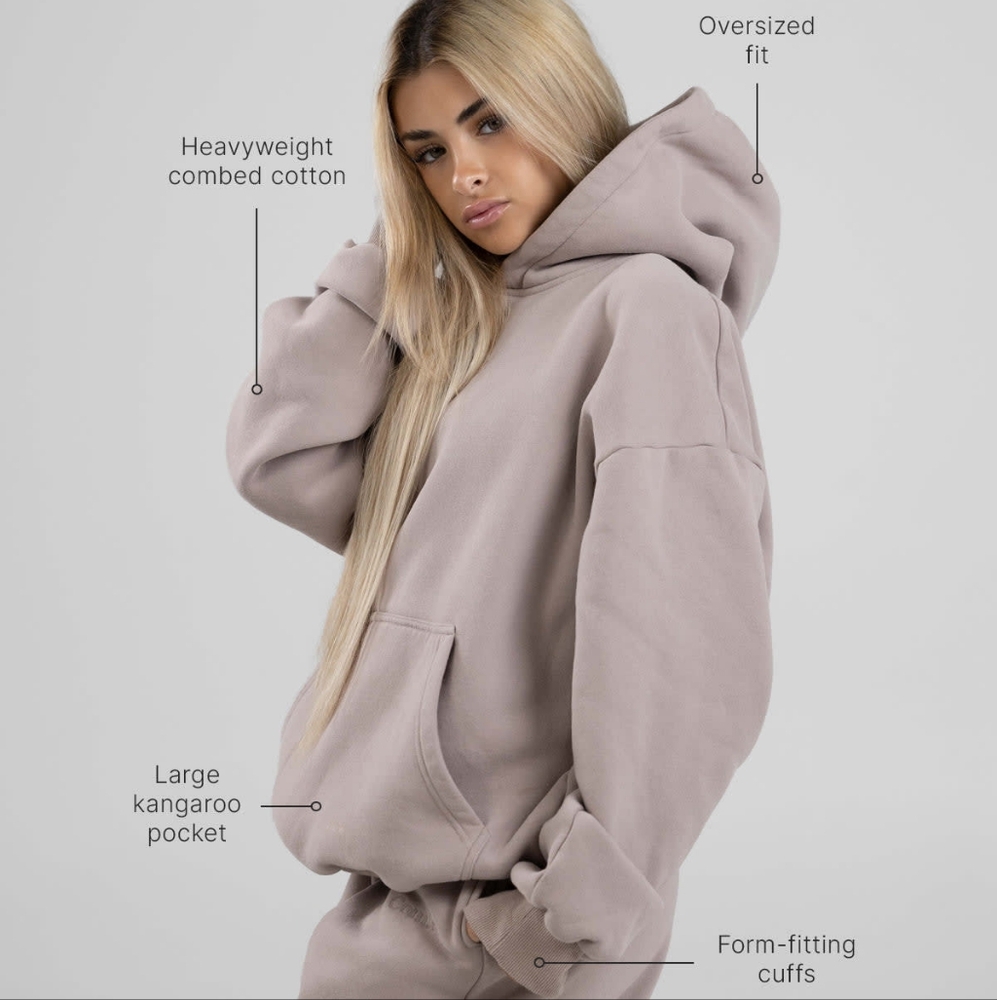 🥰2-Pc SeT ❤️NIP❤️ Comfrt SIGNATURE HOODIE & SWEATPANTS BLACKBERRY S/M - Picture 8 of 16